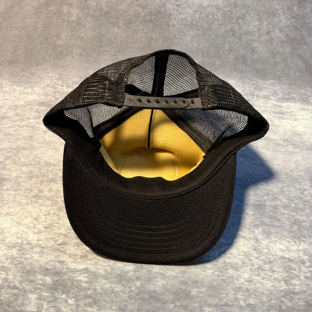 Vintage NRA National Rifle Association Trucker Hat Scrambled Eggs Made USA Black
